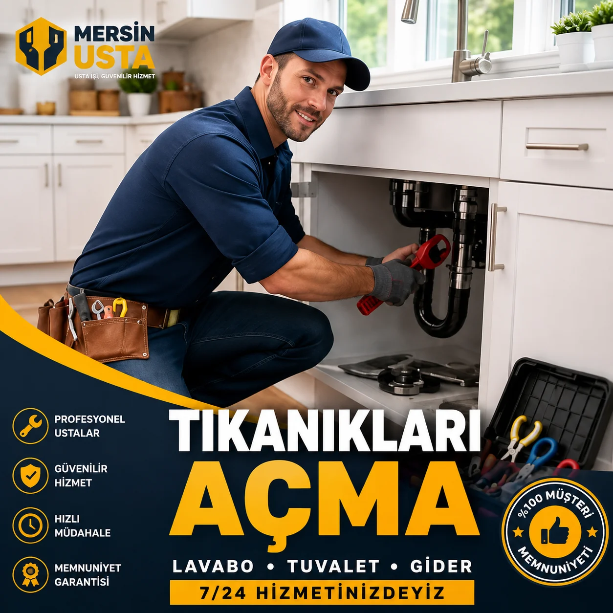 Mersin Gider Tıkanıklığı Açma